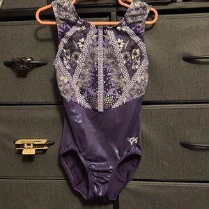 Purple Floral Kids One Piece